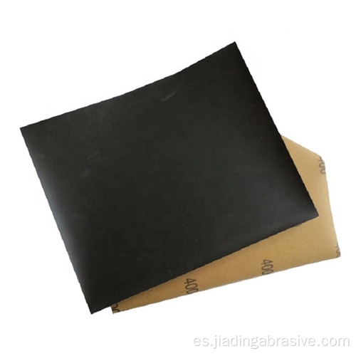 papel de lija húmedo hojas de lija impermeables 9 * 11 pulgadas negro